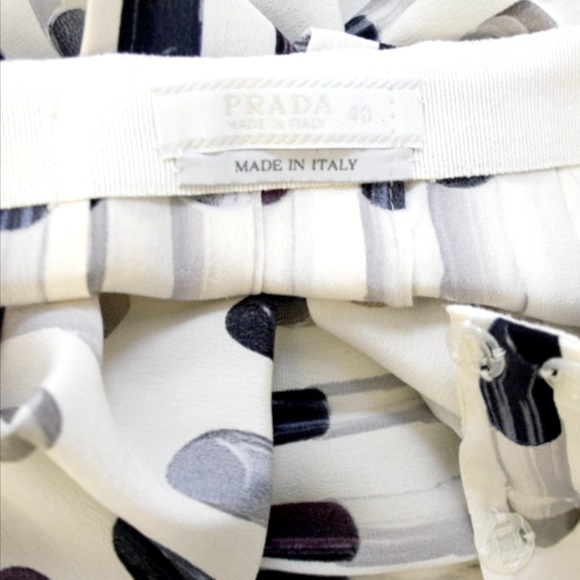 ICONIC PRADA LIPSTICK Pleated Silk SKIRT RUNWAY S/S 2000 Y2K IT 40/ 4 - Picture 8 of 13